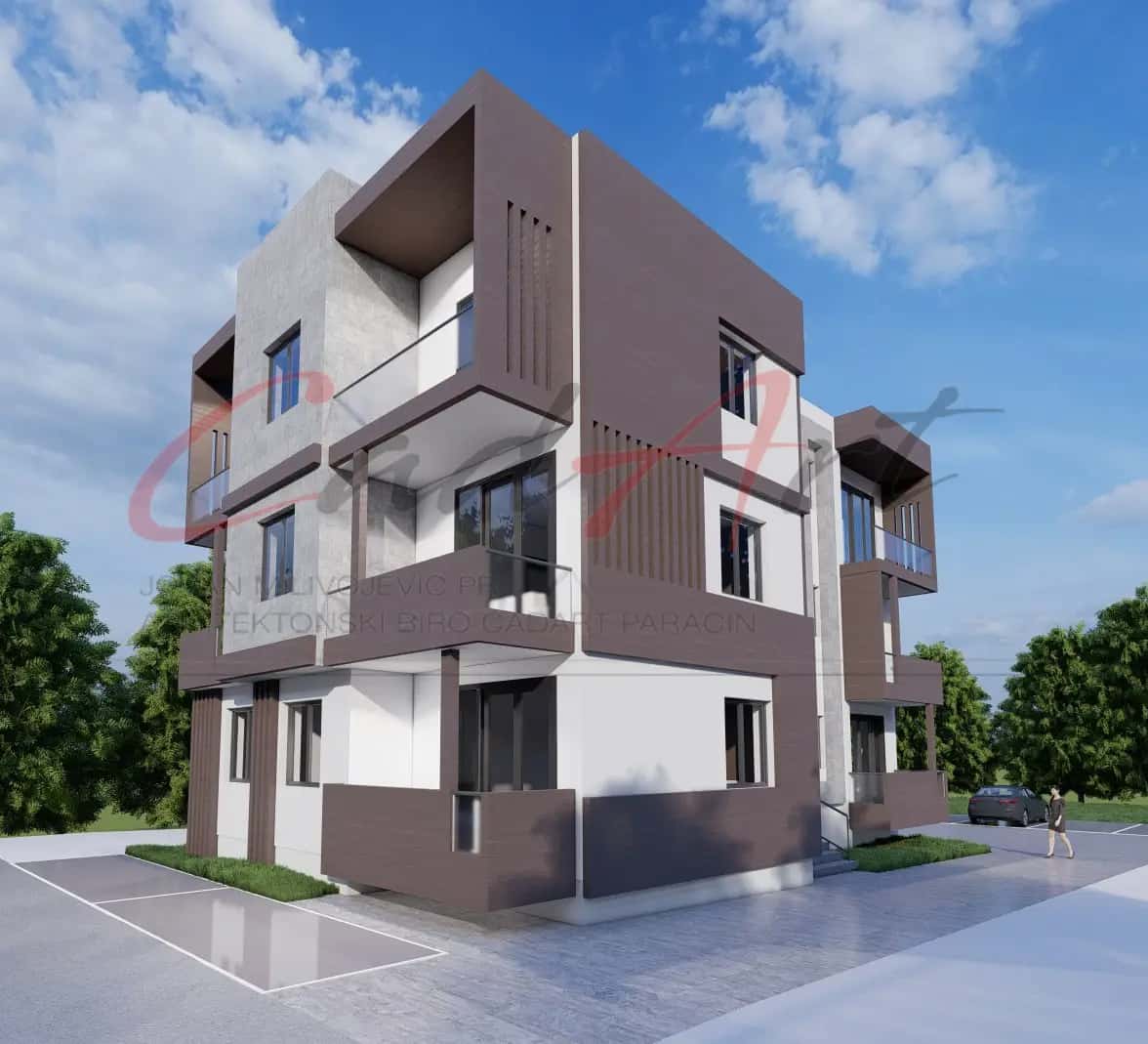 Projekti Stambenih Zgrada | Best Paraćin - Savremena Višespratnica 500m² - Profesionalni projekat kuće 500m², Stambena zgrada, Višespratnica, Energetski efikasna zgrada, Urbana gradnja, Stanovi, Projekat Paraćin, Moderna zgrada, moderno, višeporodično, stambene zgrade