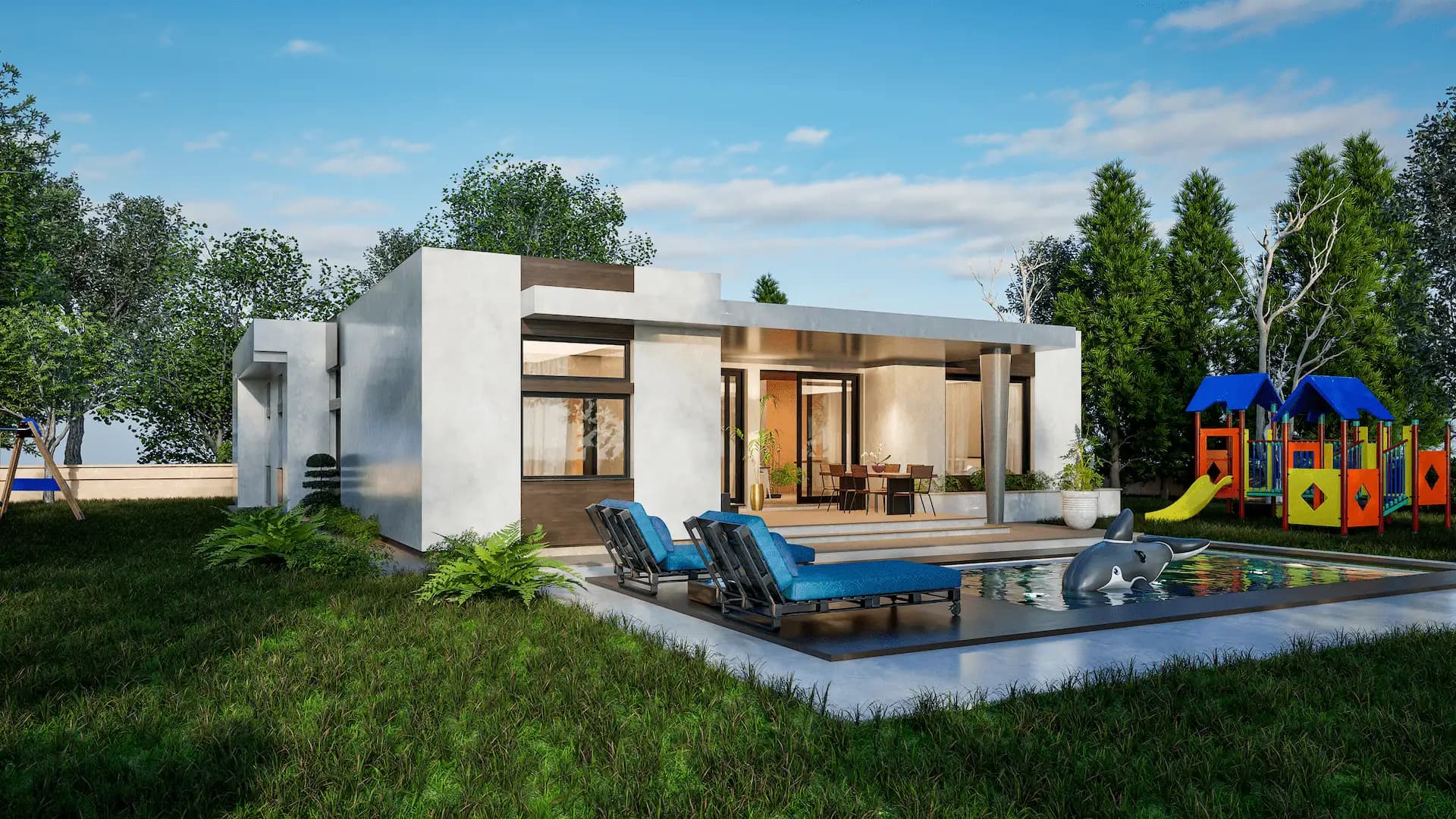 Prizemna Kuća — Subotica - profesionalni projekat kuće 200m²