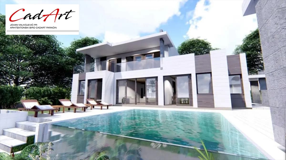 Projekti Kuća sa Bazenom | Moderna Elegancija - Luksuzna Kuća 180m² - slika projekta