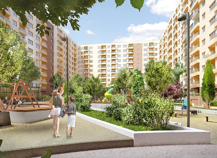 Kondominijum Sokolis Kragujevac - prednji pogled na kompleks