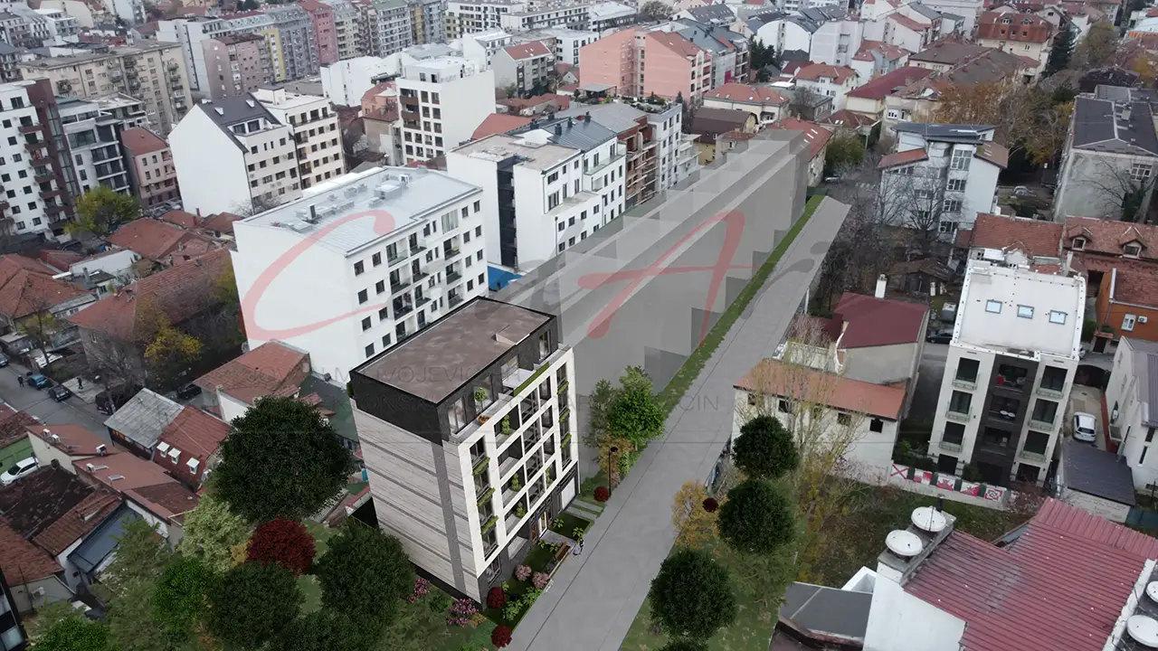 Spratovi sa terasama - zgrada Vidovdanska 1300m2 Beograd