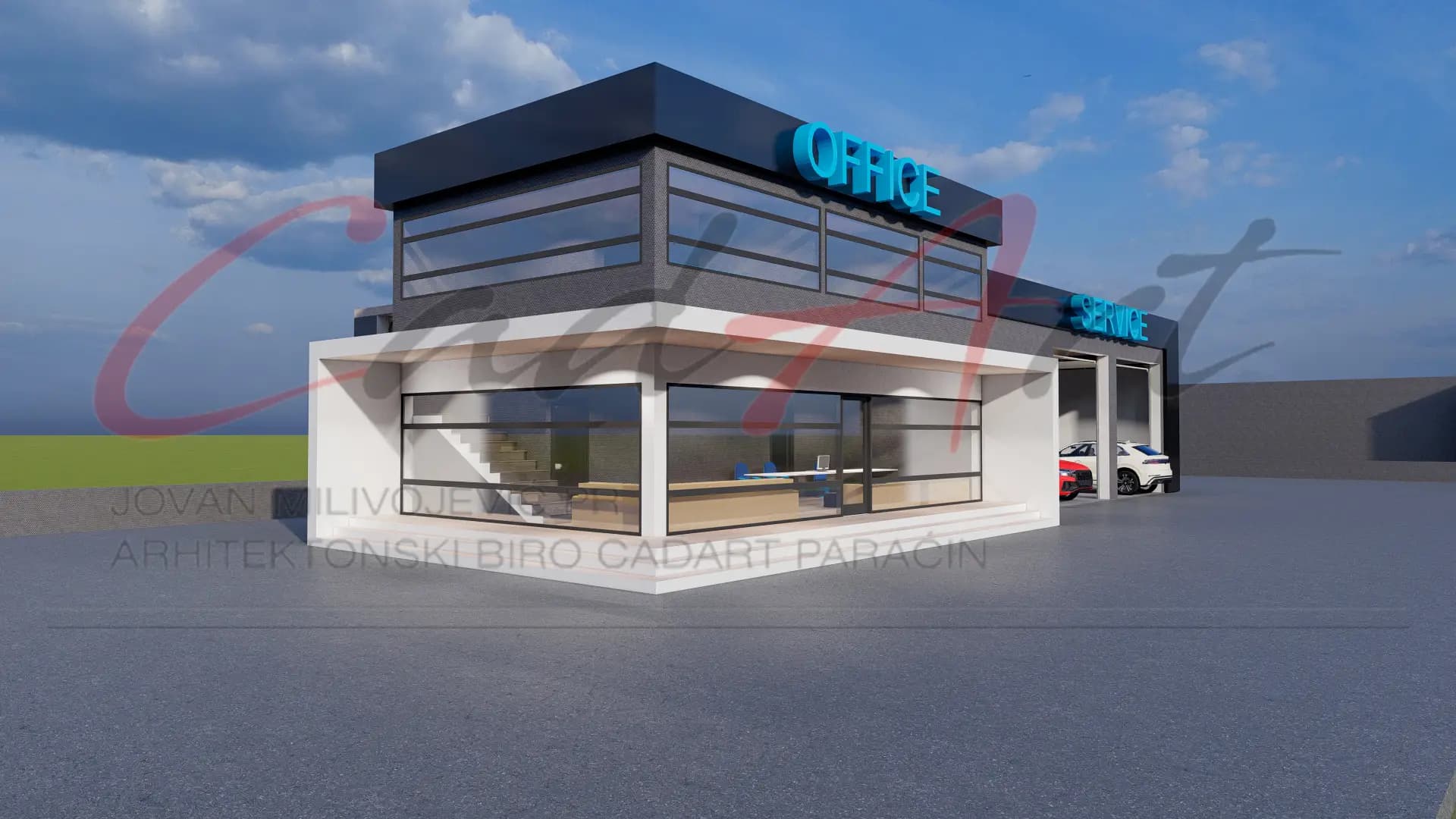 Projekti Poslovnih Objekata | Tehnički Pregled Paraćin - Moderna Servisna Zgrada 420m² - slika projekta