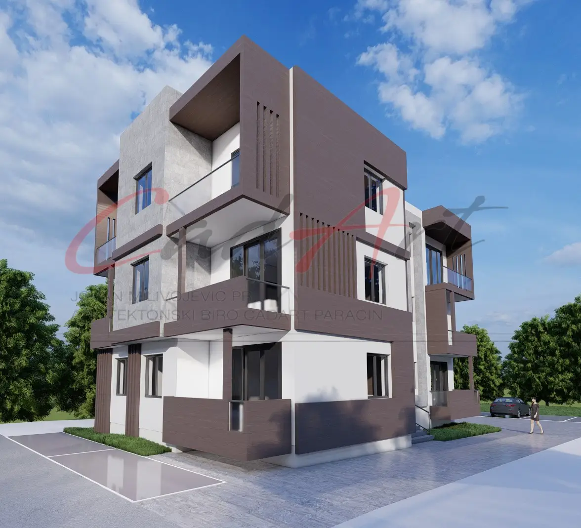 Projekti Stambenih Zgrada | Best Paraćin - Savremena Višespratnica 500m² - Profesionalni projekat kuće 500m², Stambena zgrada, Višespratnica, Energetski efikasna zgrada, Urbana gradnja, Stanovi, Projekat Paraćin, Moderna zgrada, moderno, višeporodično, stambene zgrade