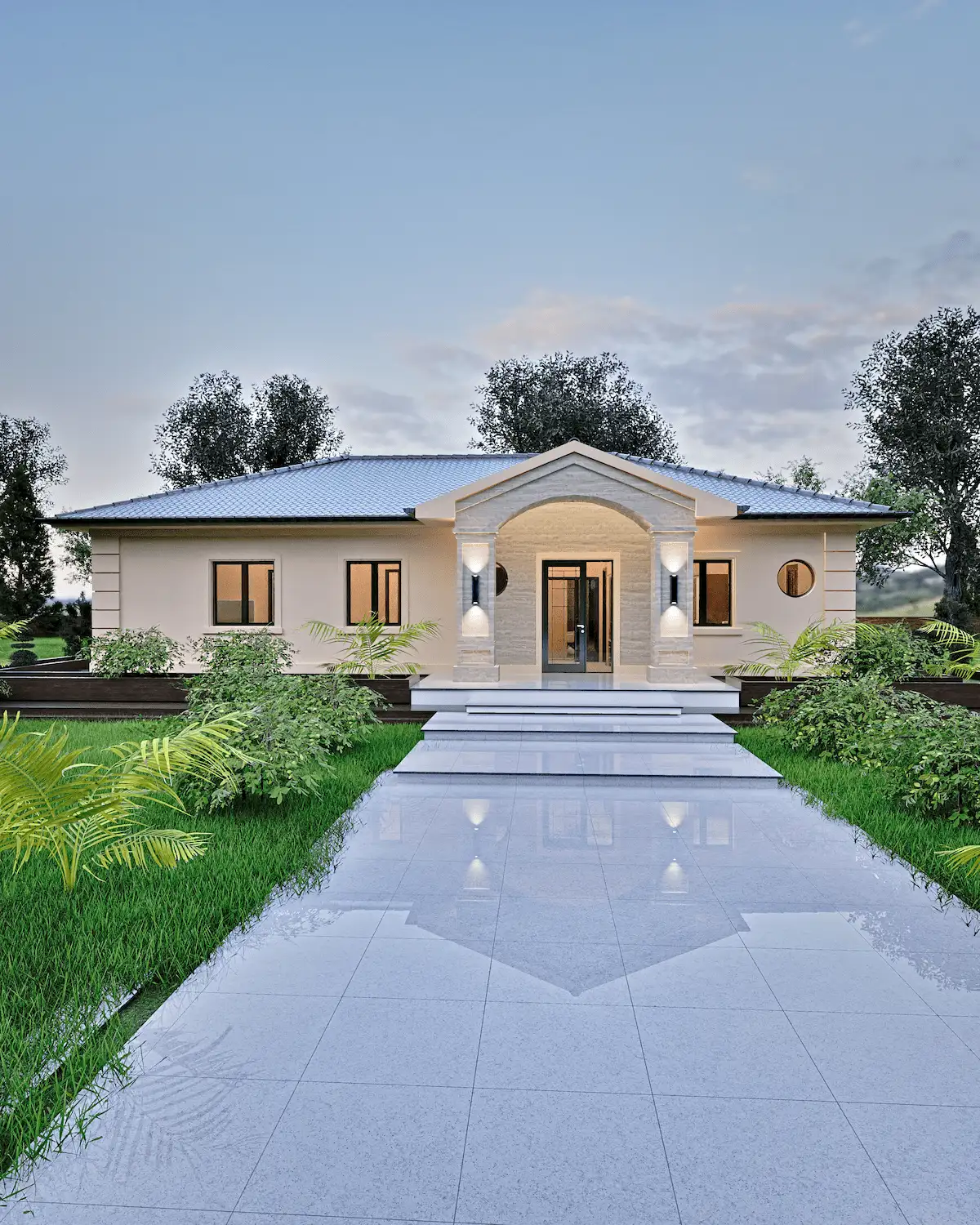 Projekti Prizemnih Kuća: Moderna Kuća sa Radnom Sobom (150m²) | Čačak - Profesionalni projekat kuće 150m², Prizemna kuća, Kuća do 150m2, Porodična kuća, Moderna kuća, Planovi kuća, Projekti kuća Srbija