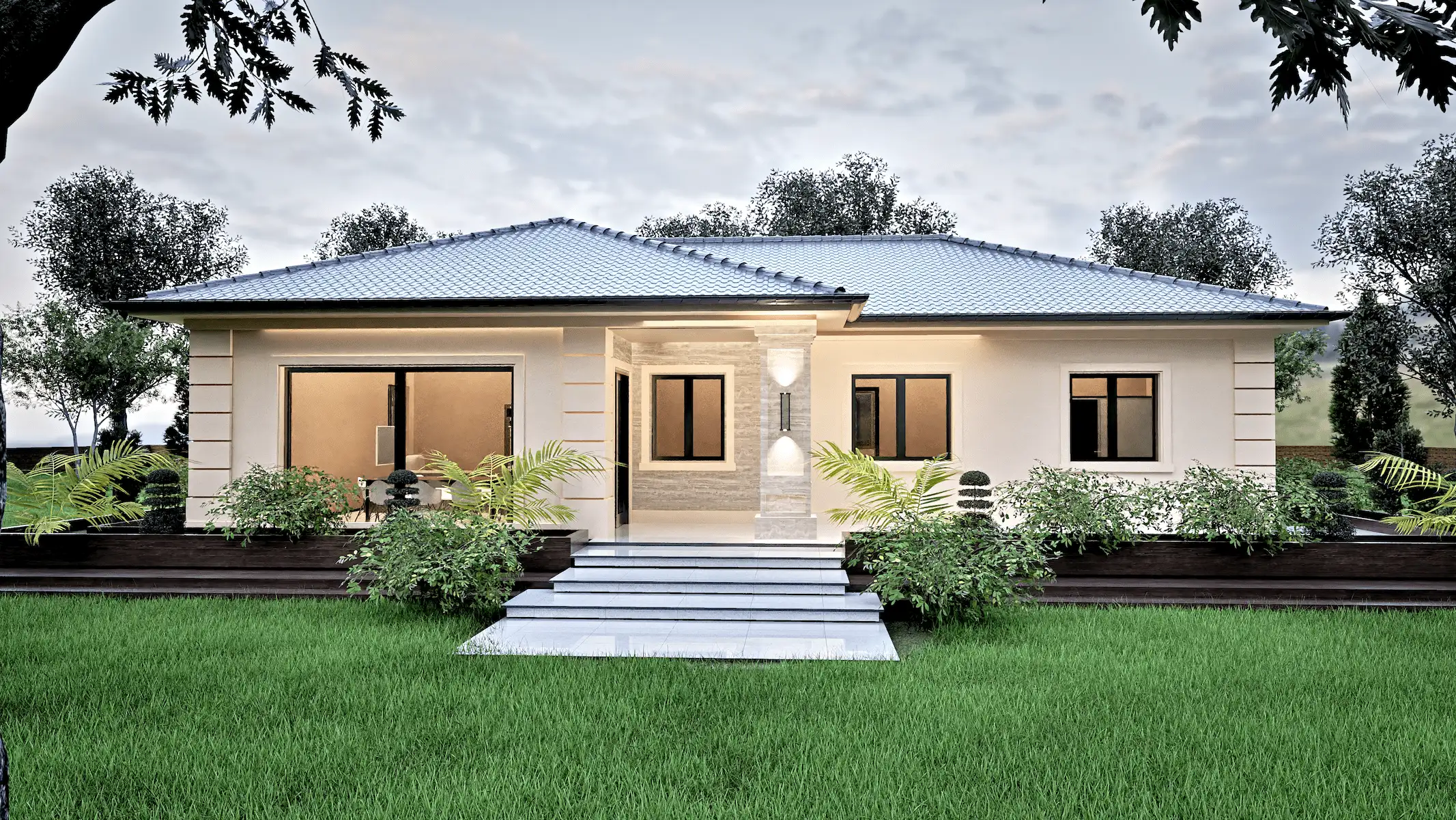 Projekti Prizemnih Kuća: Moderna Kuća sa Radnom Sobom (150m²) | Čačak - fotografija 5