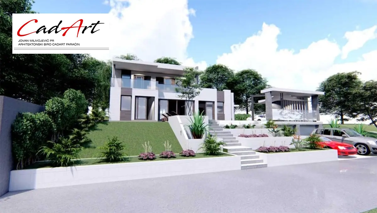 Projekti Kuća: Moderna Kuća sa Bazenom i Garažom (180m²) | Paraćin - fotografija 2