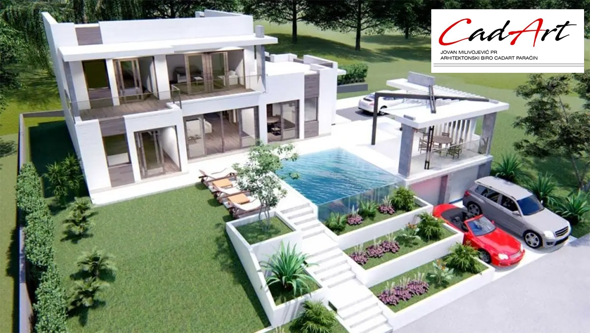 Projekti Kuća: Moderna Kuća sa Bazenom i Garažom (180m²) | Paraćin - fotografija 8