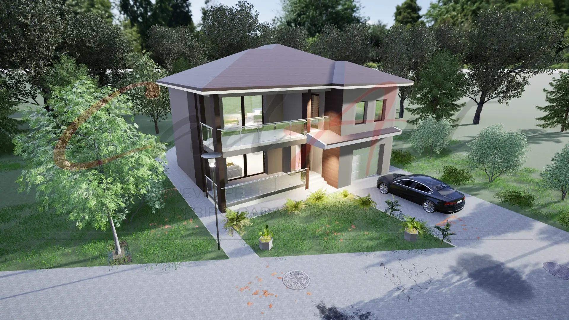 Projekti Kuća: Moderna Kuća sa Drvenim Elementima i Garažom (200m²) | Paraćin - fotografija 6