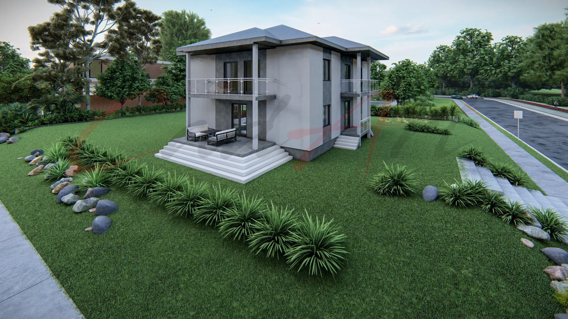 Projekti Kuća: Moderna Vila na Sprat sa Terasama (180m²) | Paraćin - fotografija 2