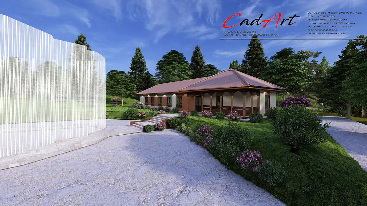 Projekti Kuća: Rustična Prizemna Kuća sa Verandom (120m²) | Paraćin - fotografija 5