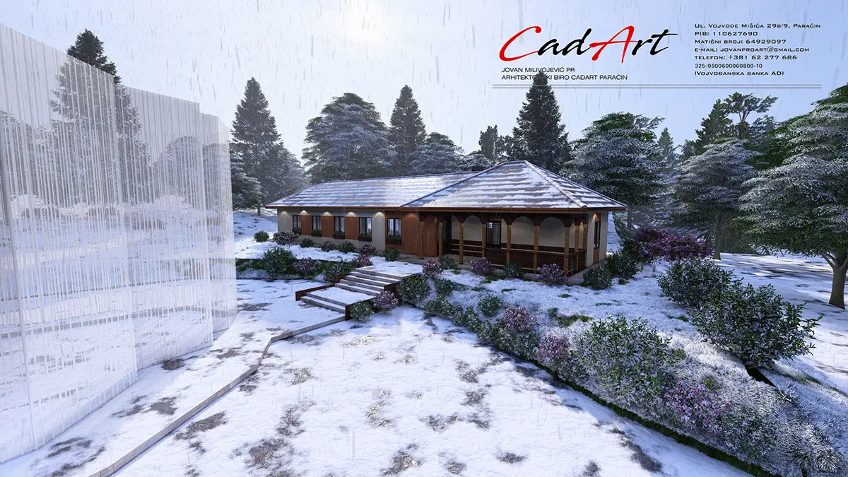 Projekti Kuća: Rustična Prizemna Kuća sa Verandom (120m²) | Paraćin - fotografija 10