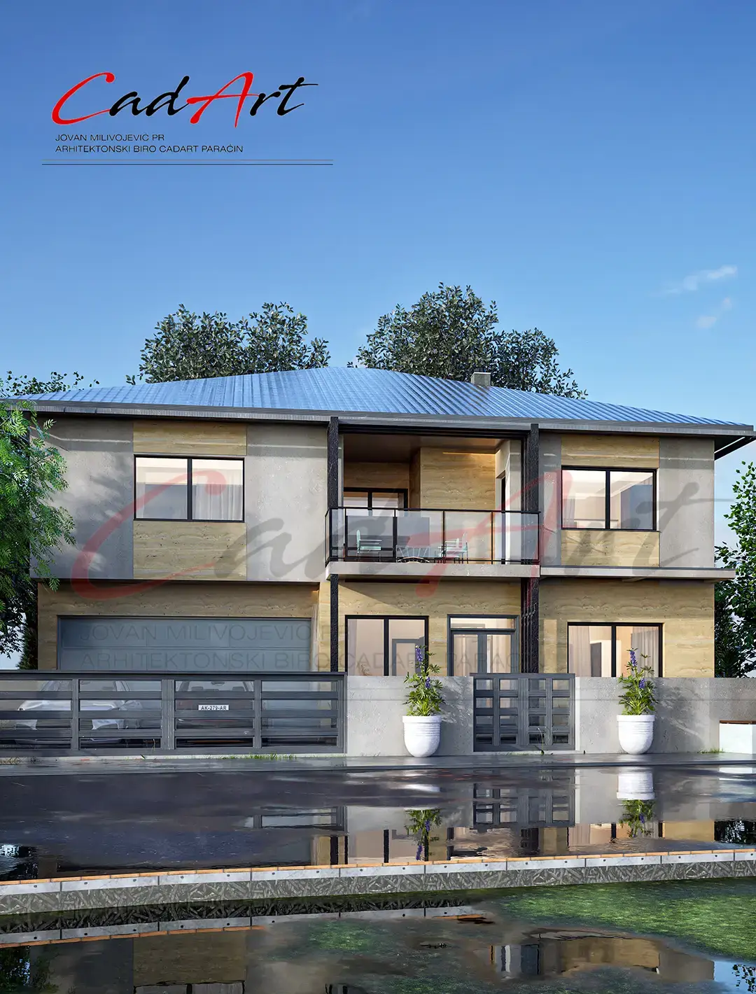 Projekti Kuća: Luksuzna Vila sa Travertin Fasadom i Garažom (380m²) | Paraćin - fotografija 6