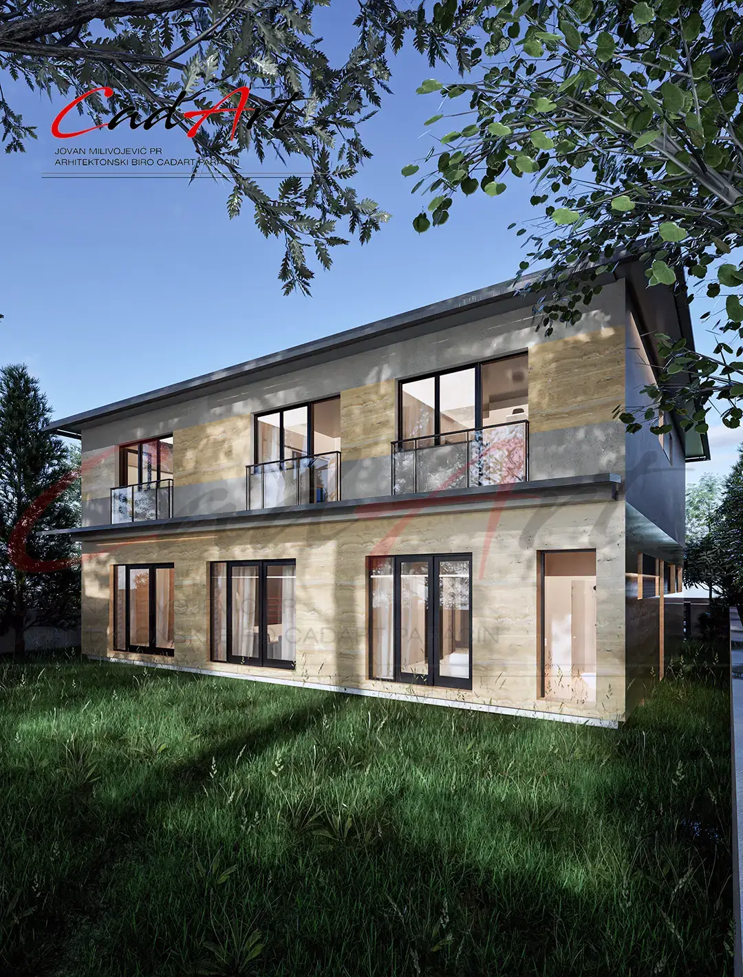 Projekti Kuća: Luksuzna Vila sa Travertin Fasadom i Garažom (380m²) | Paraćin - fotografija 4