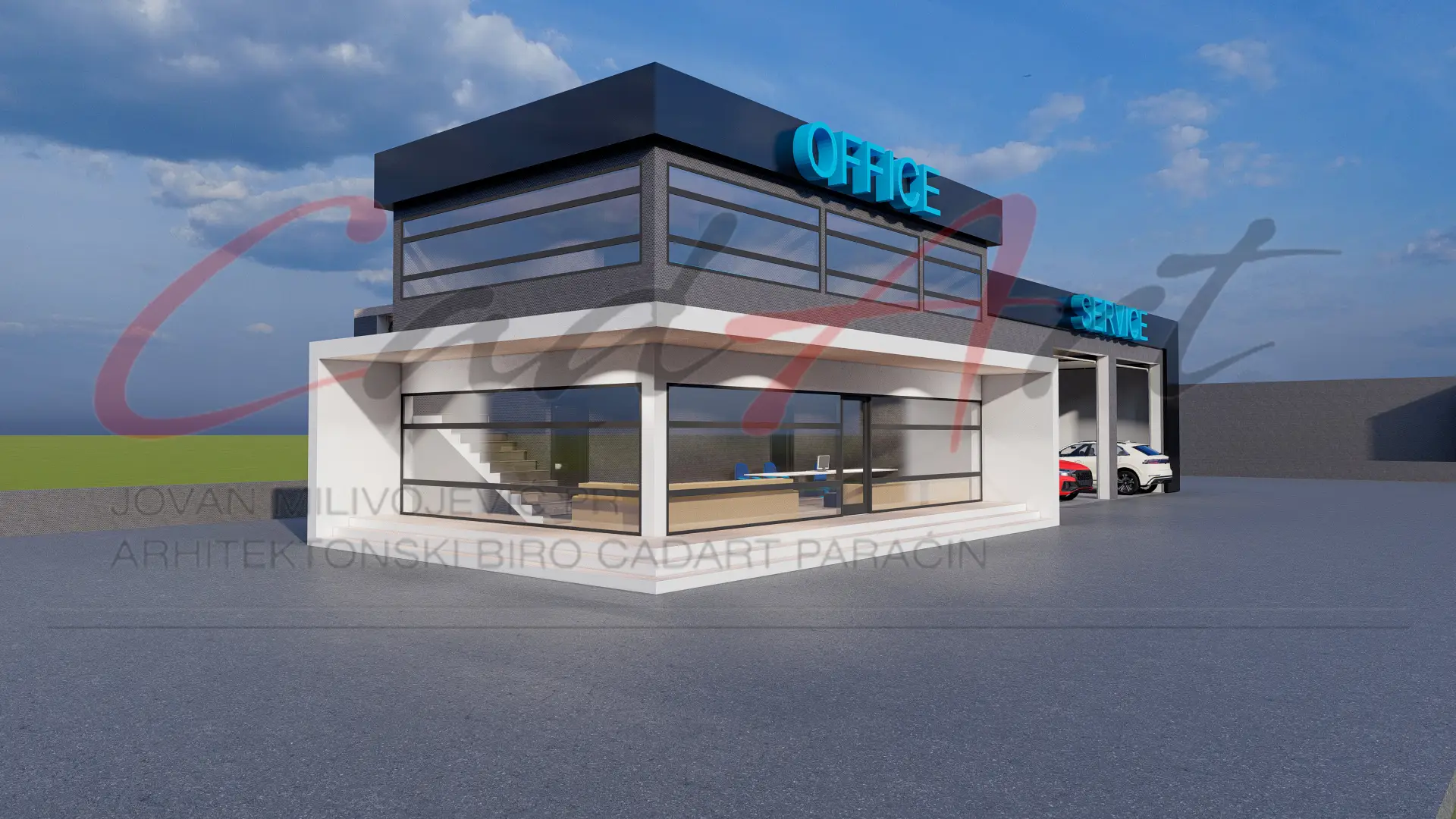 Projekti Poslovnih Objekata | Tehnički Pregled Paraćin - Moderna Servisna Zgrada 420m² - fotografija 3