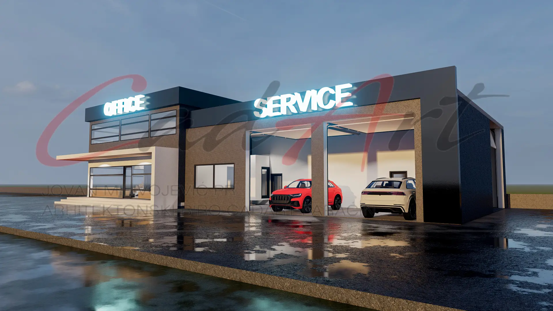 Projekti Poslovnih Objekata | Tehnički Pregled Paraćin - Moderna Servisna Zgrada 420m² - fotografija 4