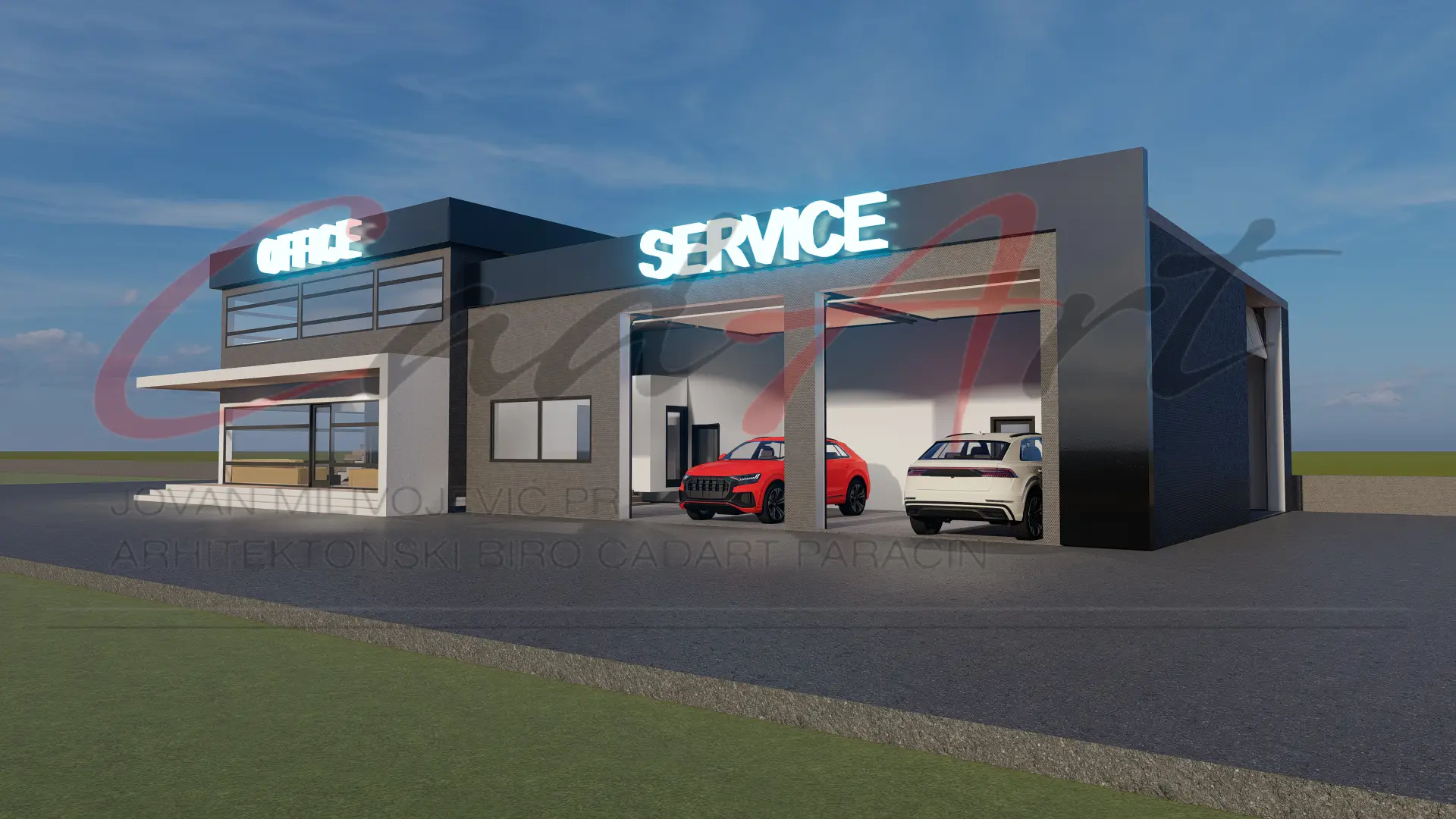 Projekti Poslovnih Objekata | Tehnički Pregled Paraćin - Moderna Servisna Zgrada 420m² - fotografija 5