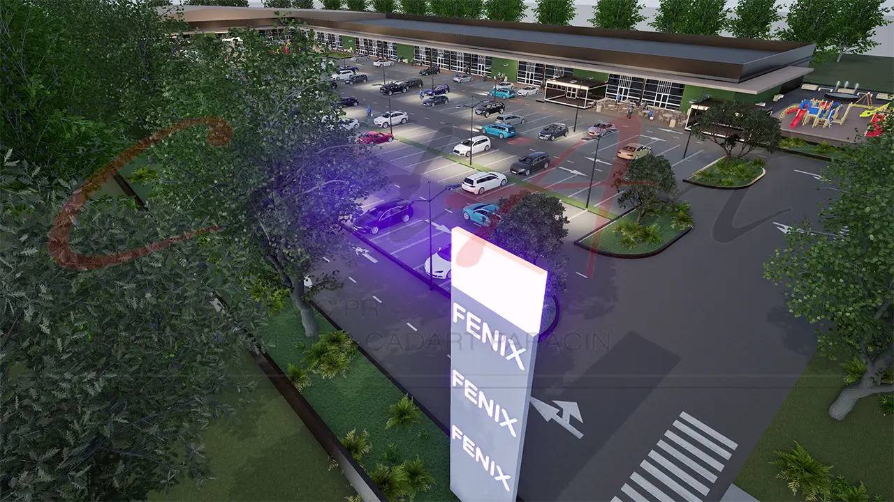 Projekti Poslovnih Objekata | Tržni Centar Fenix - Moderni Centar 7000m² - Profesionalni projekat kuće 7000m², tržni centar Srbija, tržni centar, projekti poslovnih objekata, poslovni objekat, poslovni prostor, projekti tržnih centara, moderna arhitektura, tržni centar sa igralištem, komercijalni objekat, arhitektura Ćuprija, savremena gradnja, tržni centar sa fontanom, tržni centar sa kafićima, arhitektonska vizualizacija