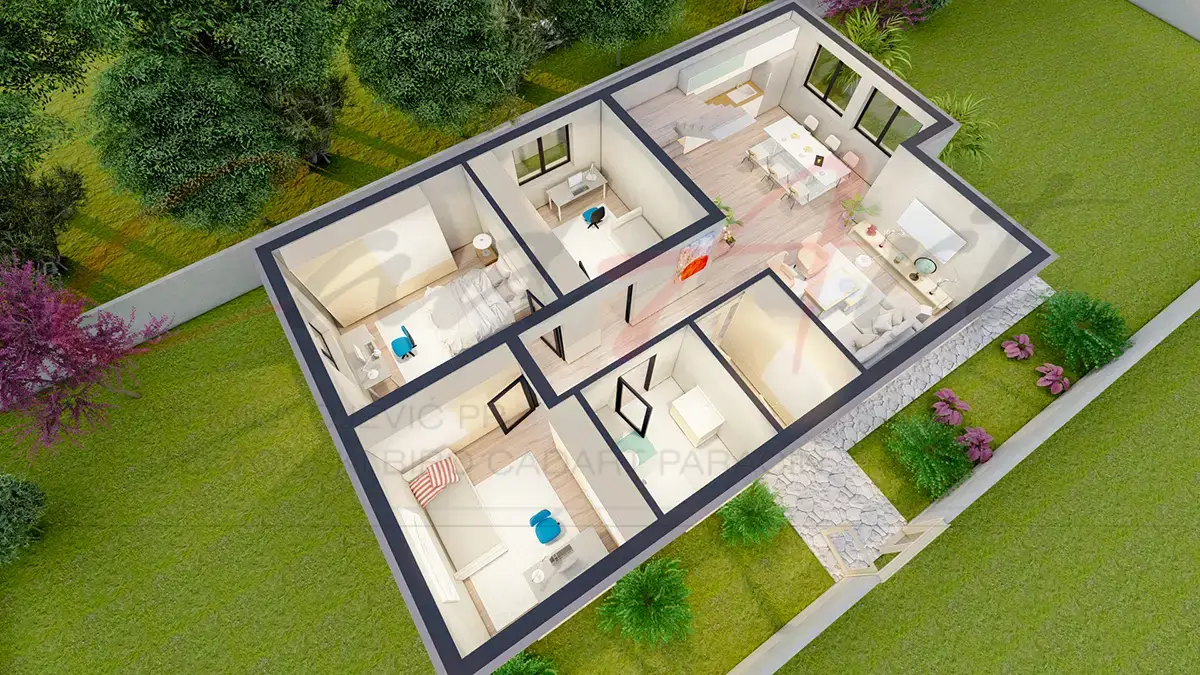 Projekti Kuća: Porodična Kuća sa Potkrovljem i Krovnim Prozorima (150m²) | Beograd - fotografija 9