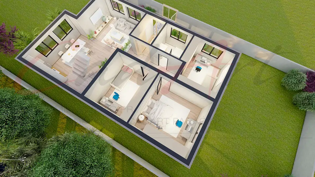 Projekti Kuća: Porodična Kuća sa Potkrovljem i Krovnim Prozorima (150m²) | Beograd - fotografija 10